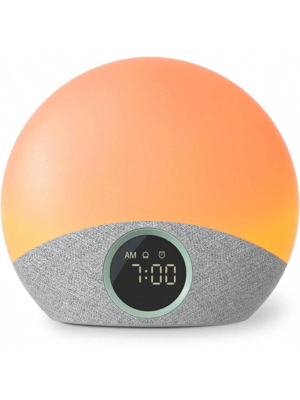 Sunrise Alarm Clock Wake Up Light Sound Machine For Sleep, White Noise Machine With Dimmable Night Light, 30 Soothing Sleep Sounds 7 Colors, Brown Noise Sleep Aid, Ideal Gift Baby Kids Adult